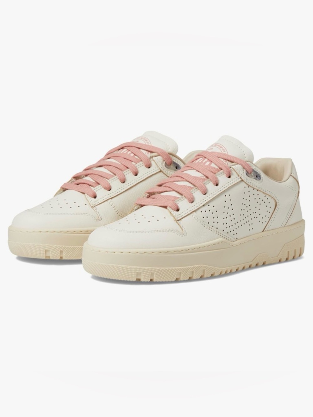 P448 Women's S23 Mason Lace Up Perforated Low Top Sneakers- Size 41